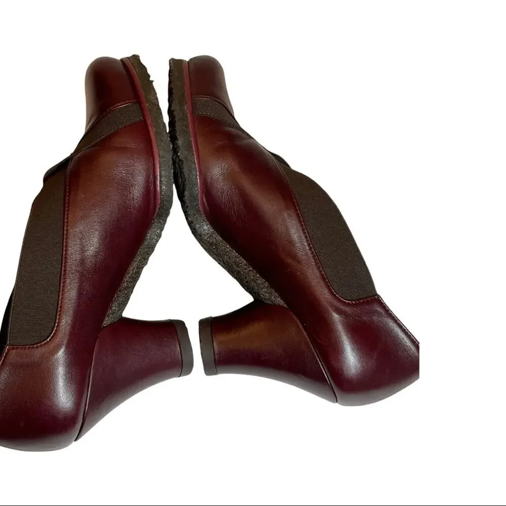 Audley of London Size 36.5  6 Anthropologie Leather Ankle Booties Pumps